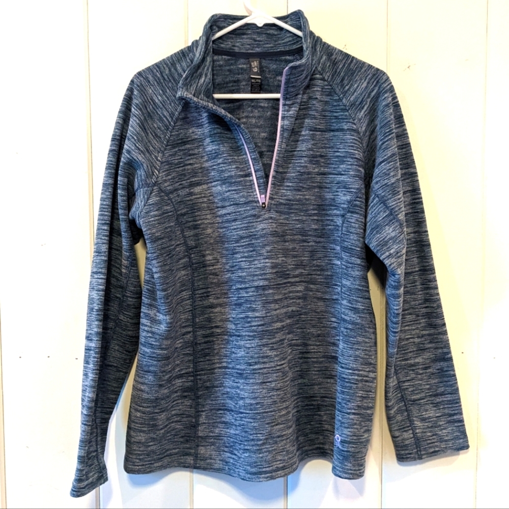 Mountain Hardwear Heathered Fleece Pullover Sweatshirt, Size XL
